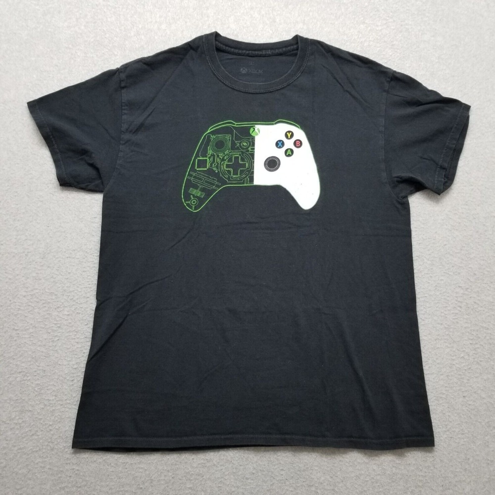 XBOX Shirt Mens Large Black Short Sleeve Round‎ Neck